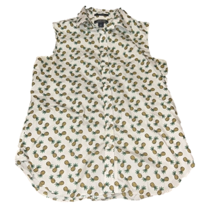 Lands End No Iron Supima Pineapple Sleeveless Tank